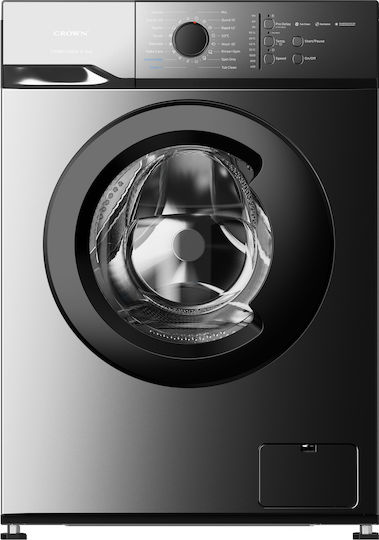 Πλυντήριο ρούχων CWM6100DIX, 1000 στροφές/λεπτό, 6,00 kg, A, Inox,Crown